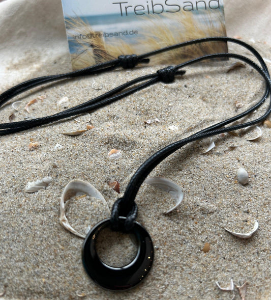 Ascheschmuck schwarz Edelstahl