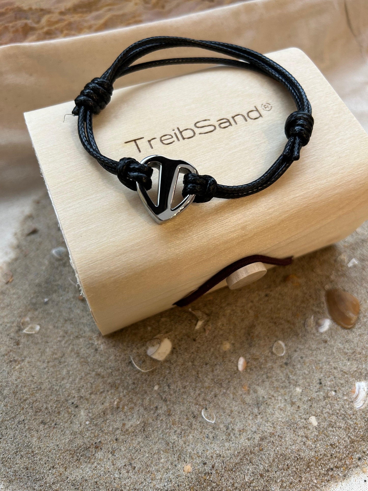 Ascheschmuck Herz silber TreibSand