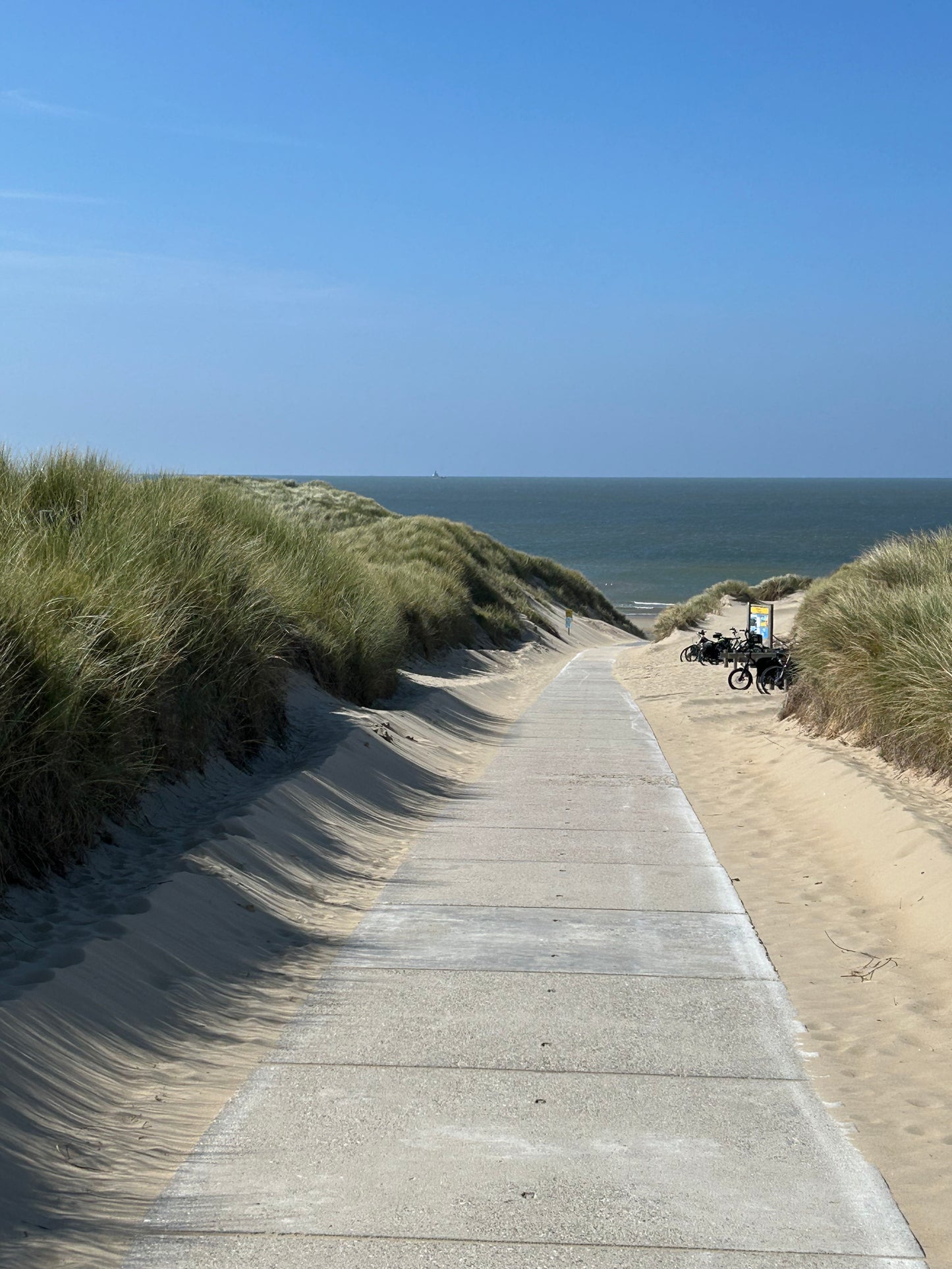 Asche verstreuen in den Dünen von Den Helder