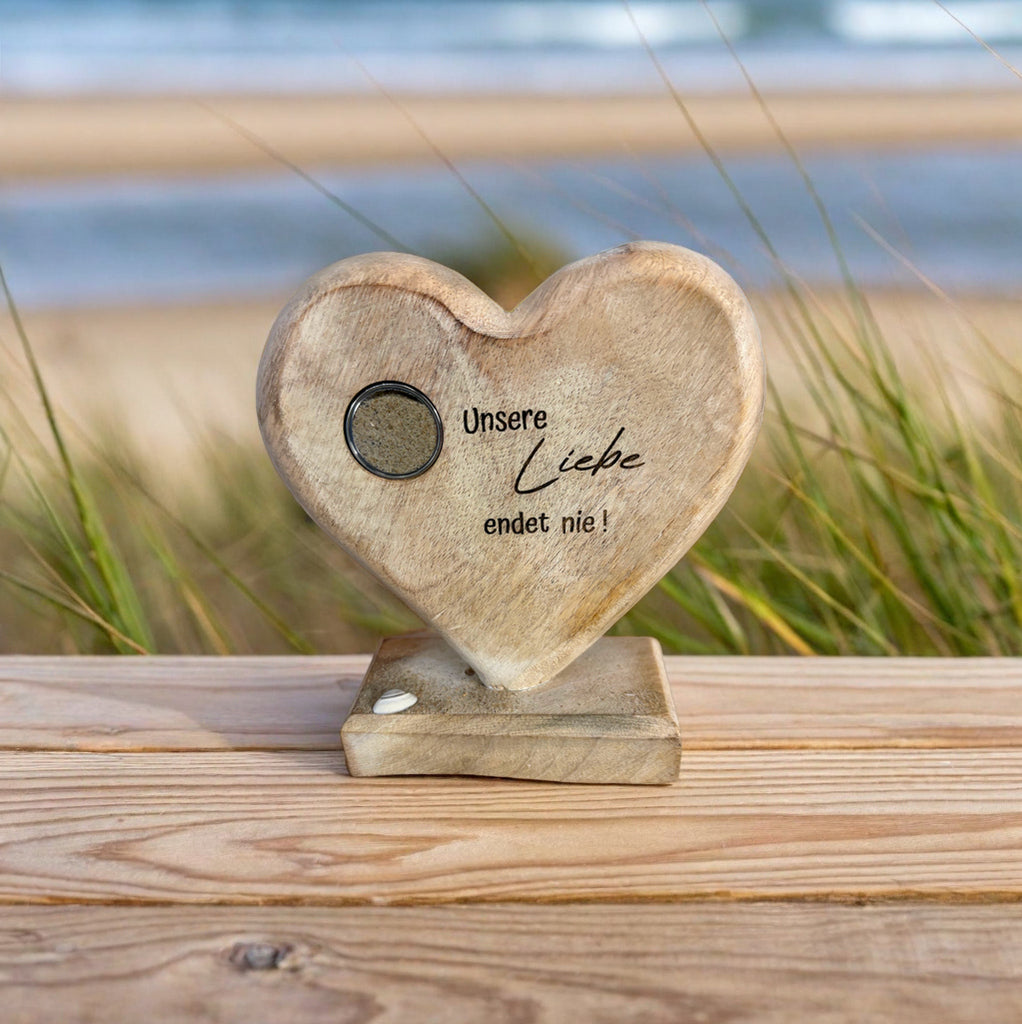 TreibSand Meerblick Standherz mit Fuß