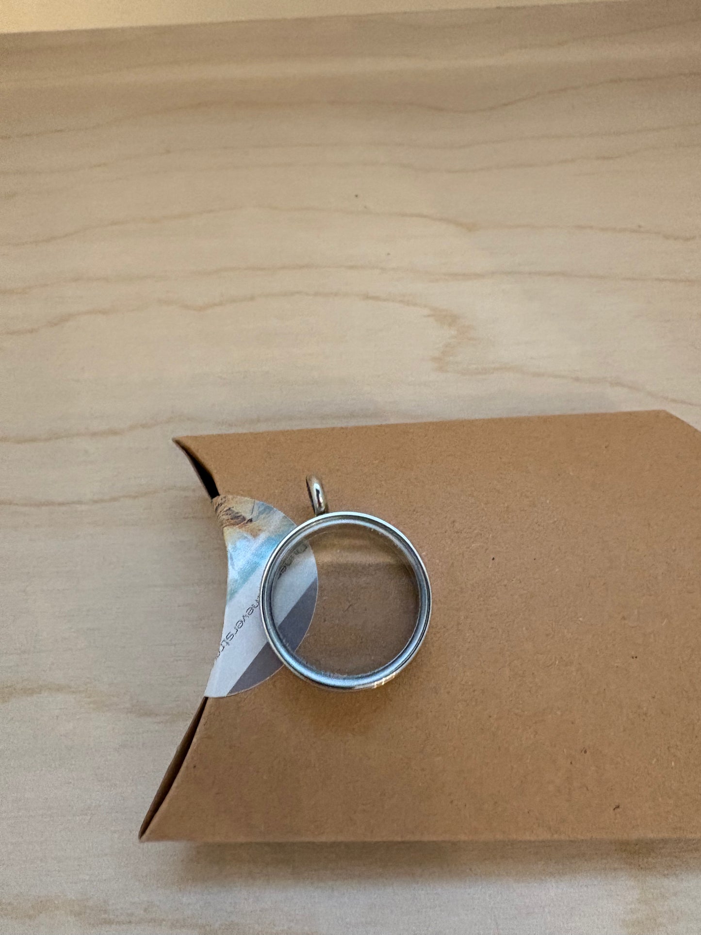 DIY TreibSand® Medaillon schwarz oder silber glänzend aus Edelstahl