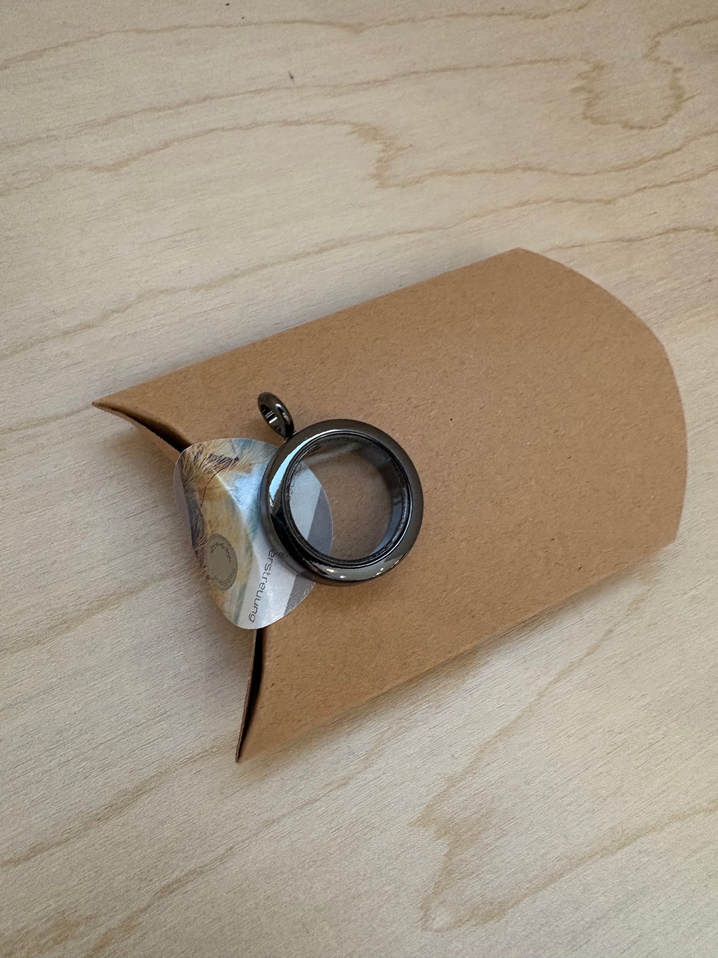 DIY TreibSand® Medaillon schwarz oder silber glänzend aus Edelstahl