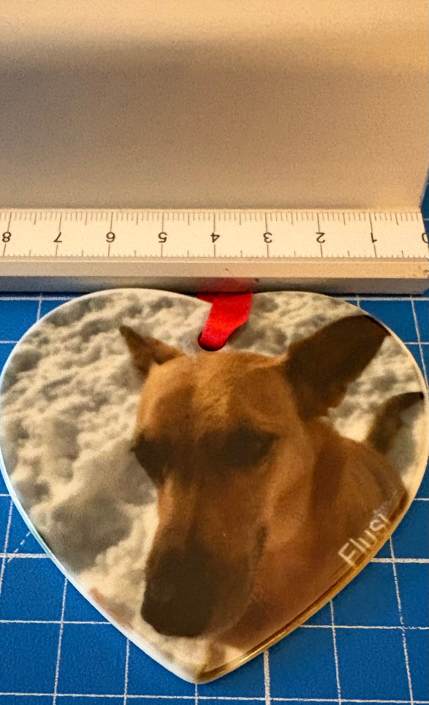 Keramik Erinnerungsherz zum Aufhängen mit Foto