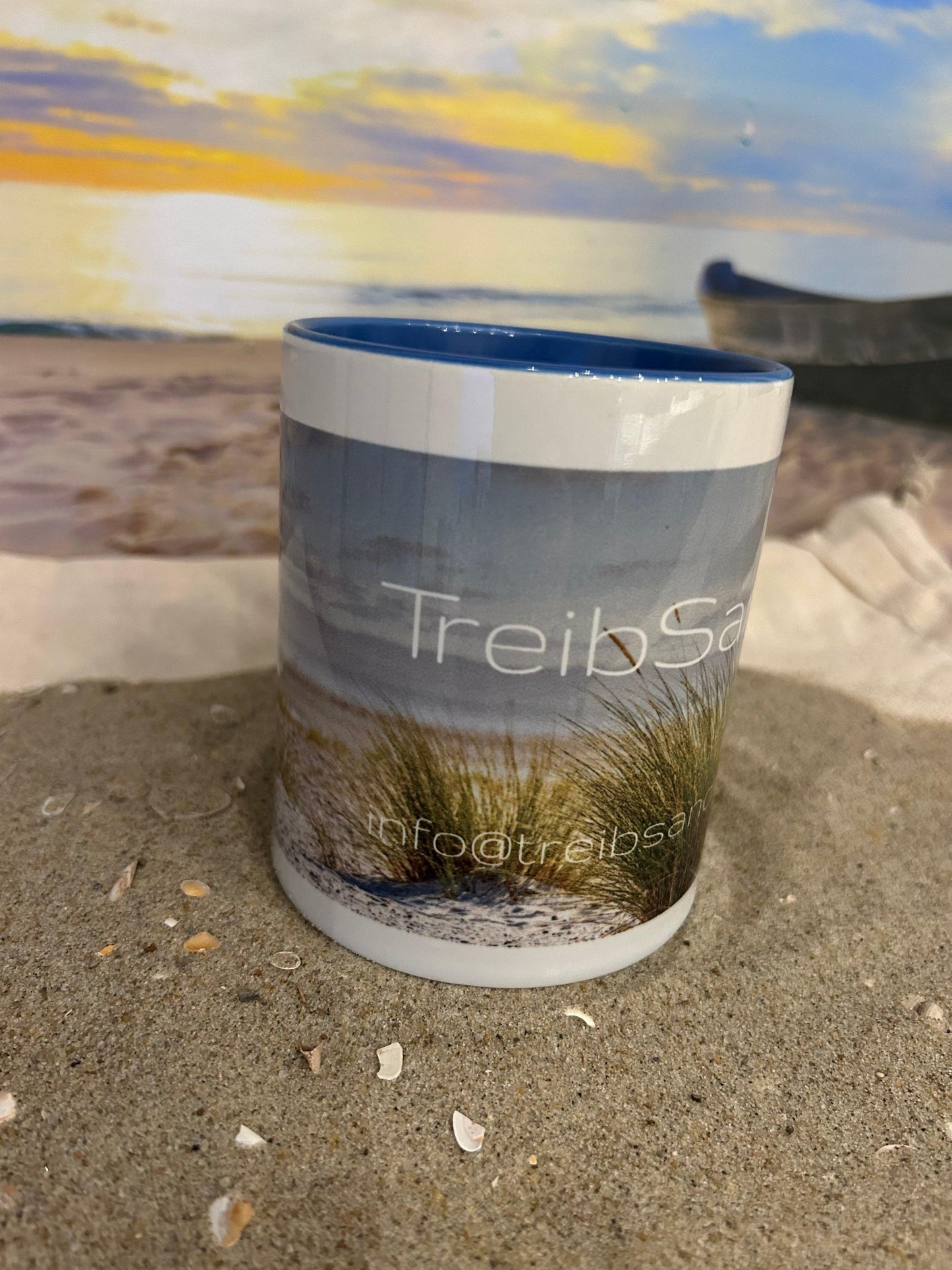Erinnerungstasse Treibsand Logo