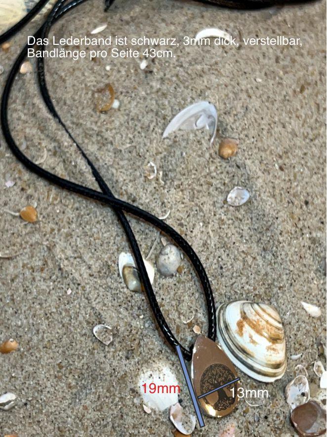 Ascheschmuck Größe Tropfen mit Baum