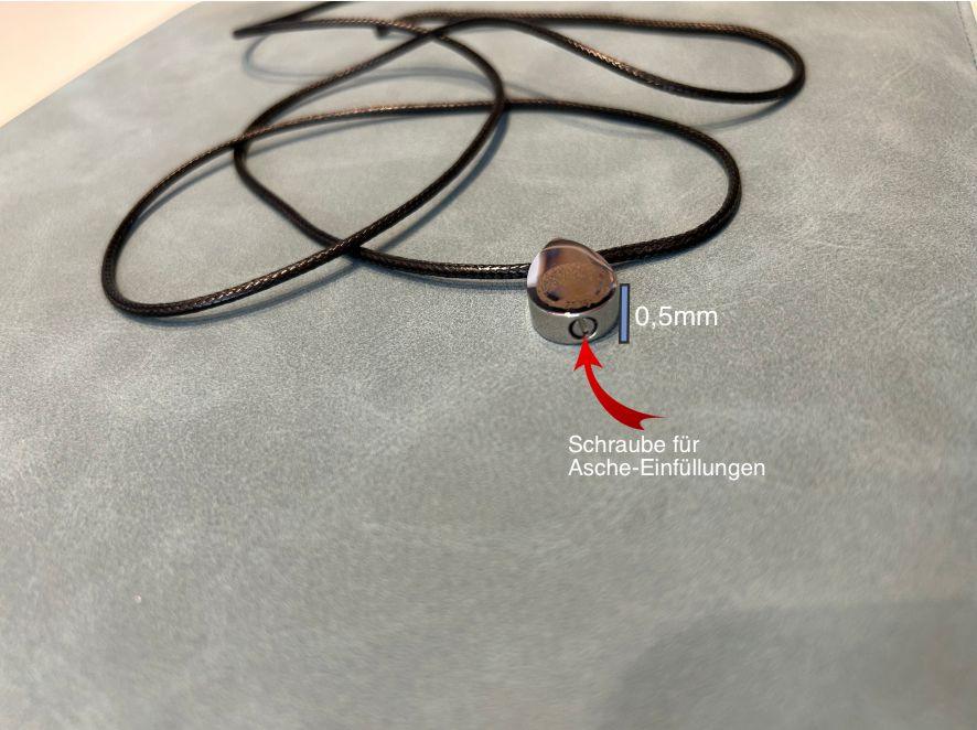 Ascheschmuck Tropfen mit Schraube