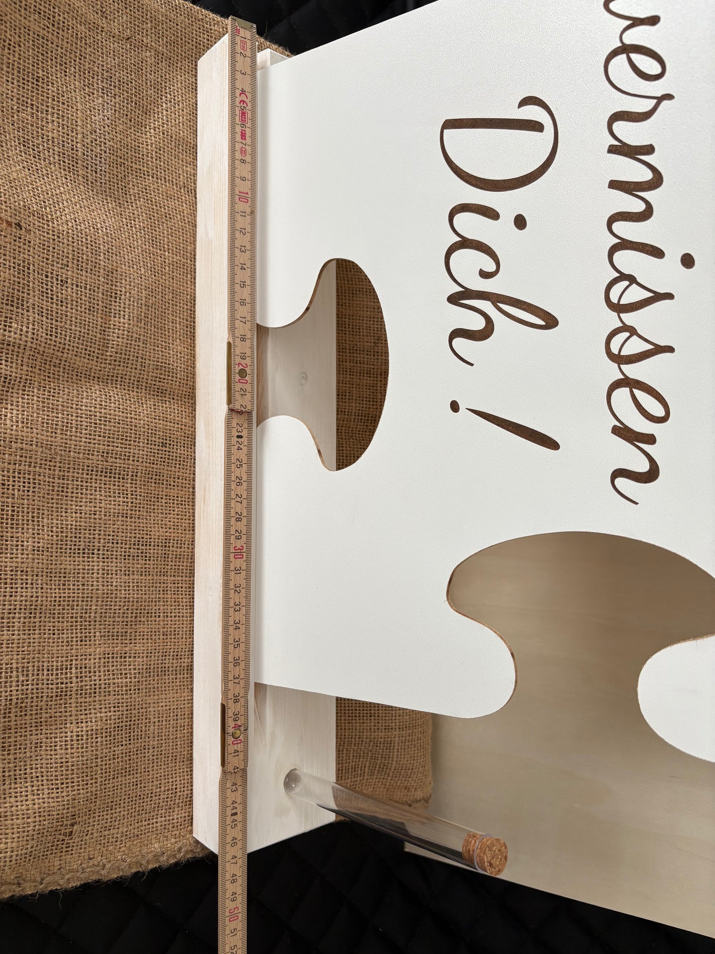 Holzhalterung 47 cm lang