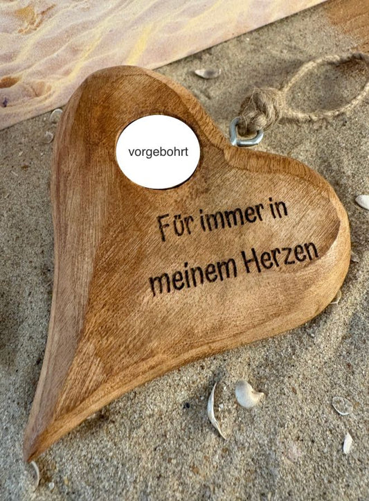 TreibSand® DIY Erinnerungsherz Handschmeichler groß zum Aufhängen