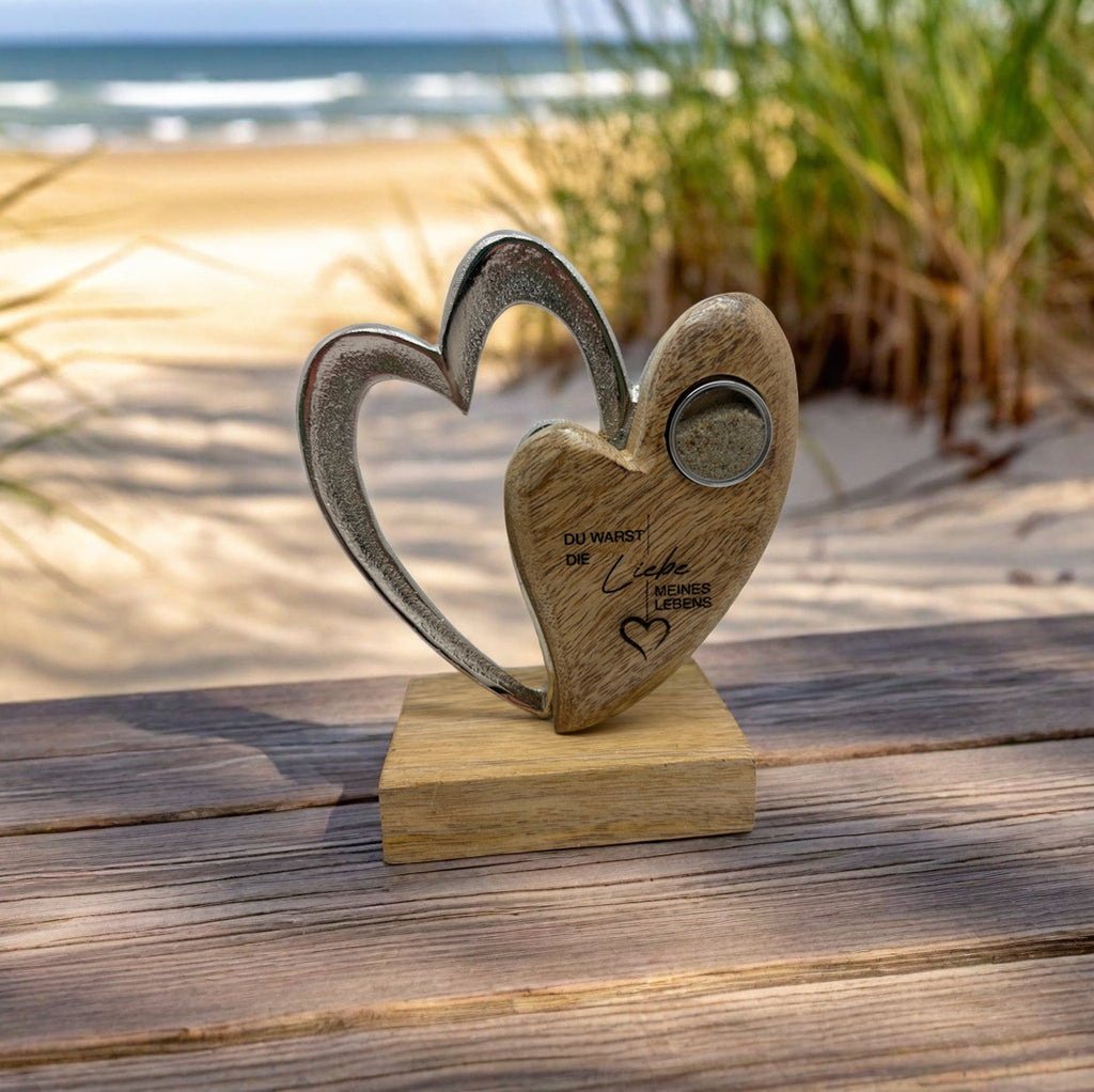 Erinnerungs Doppelherz mit MemoryMedaillon