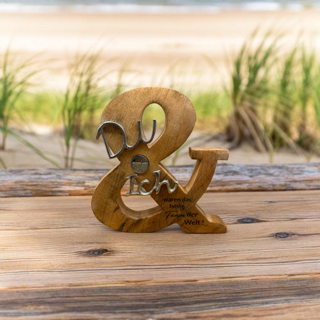 Du und ich Schriftzug TreibSand