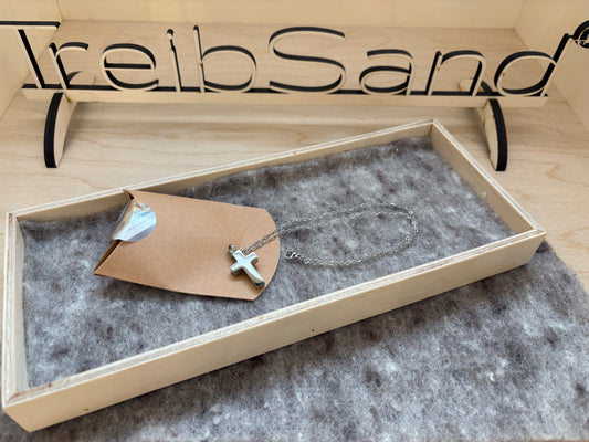 TreibSand® Ascheschmuck Kreuz Urnenschmuck