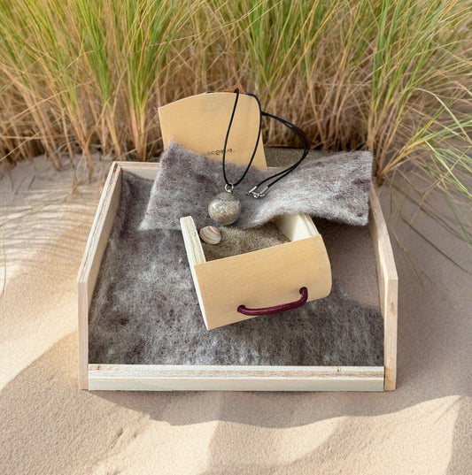 Glaslochperle Erinnerungsschmuck