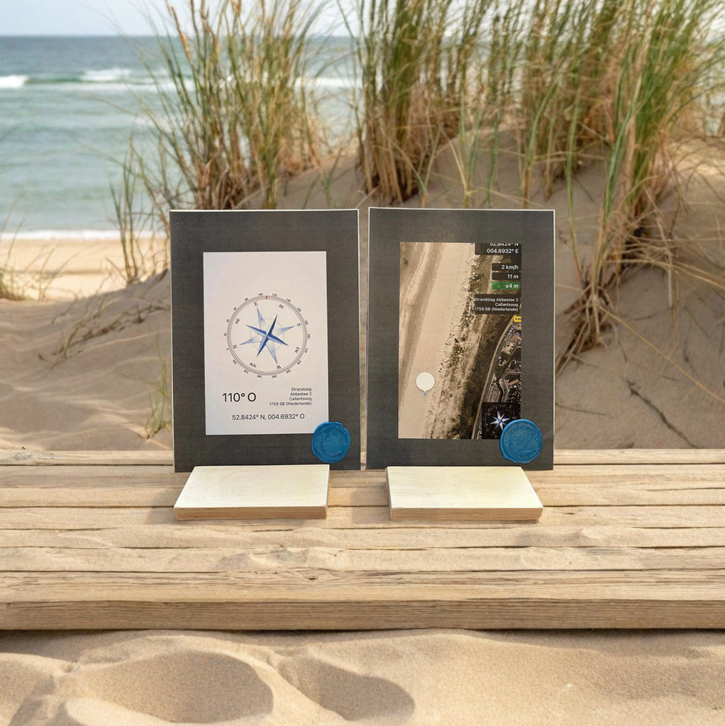 Koordinaten-u. Kompasskarte in grau