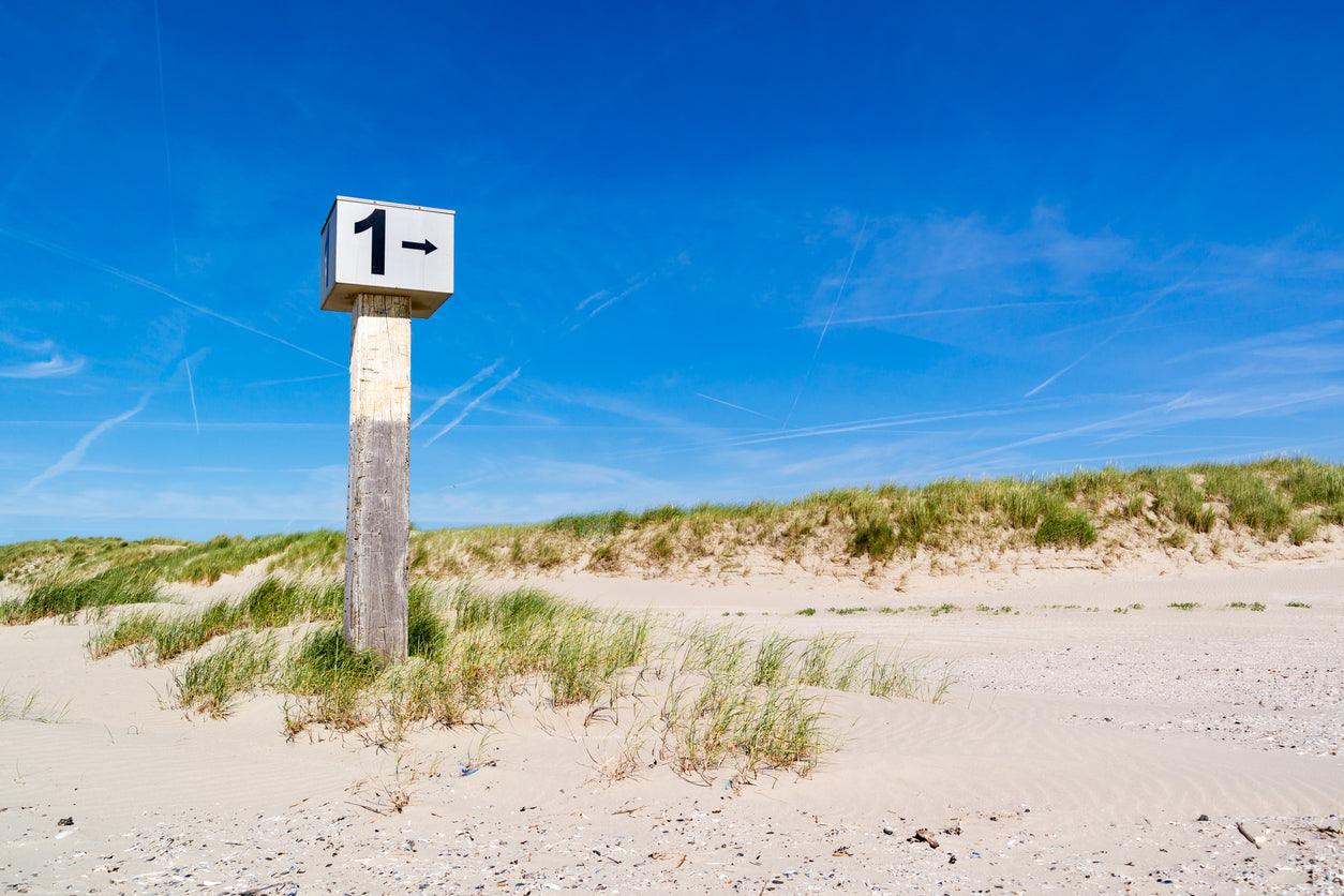 Ascheverstreuung in IJmuiden in Noord-Holland