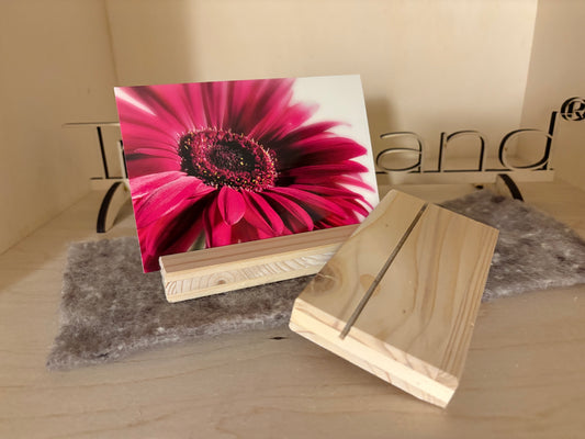 Karten- und Fotohalter Holz