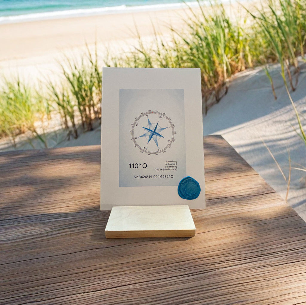 Kompass-Karte Dünenascheverstreuun