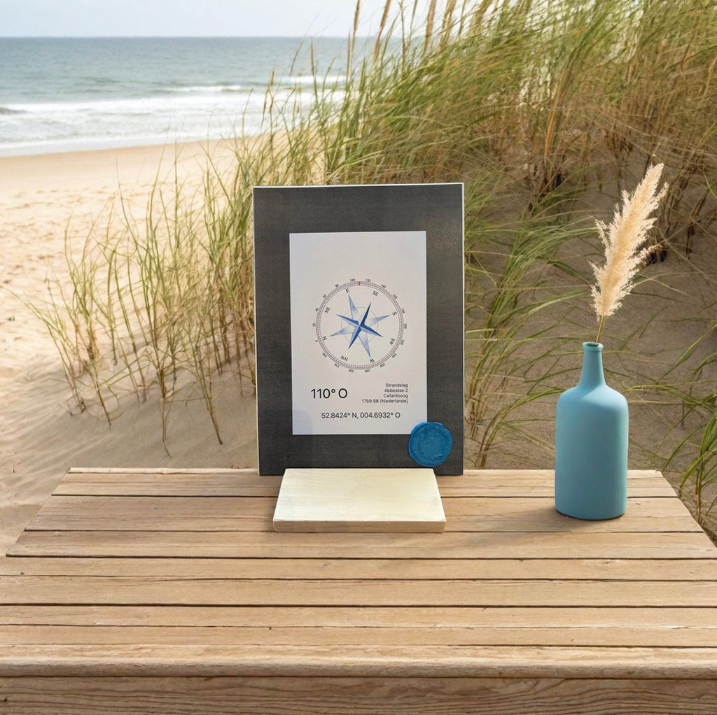 Kompass-Karte Dünebestattng grau