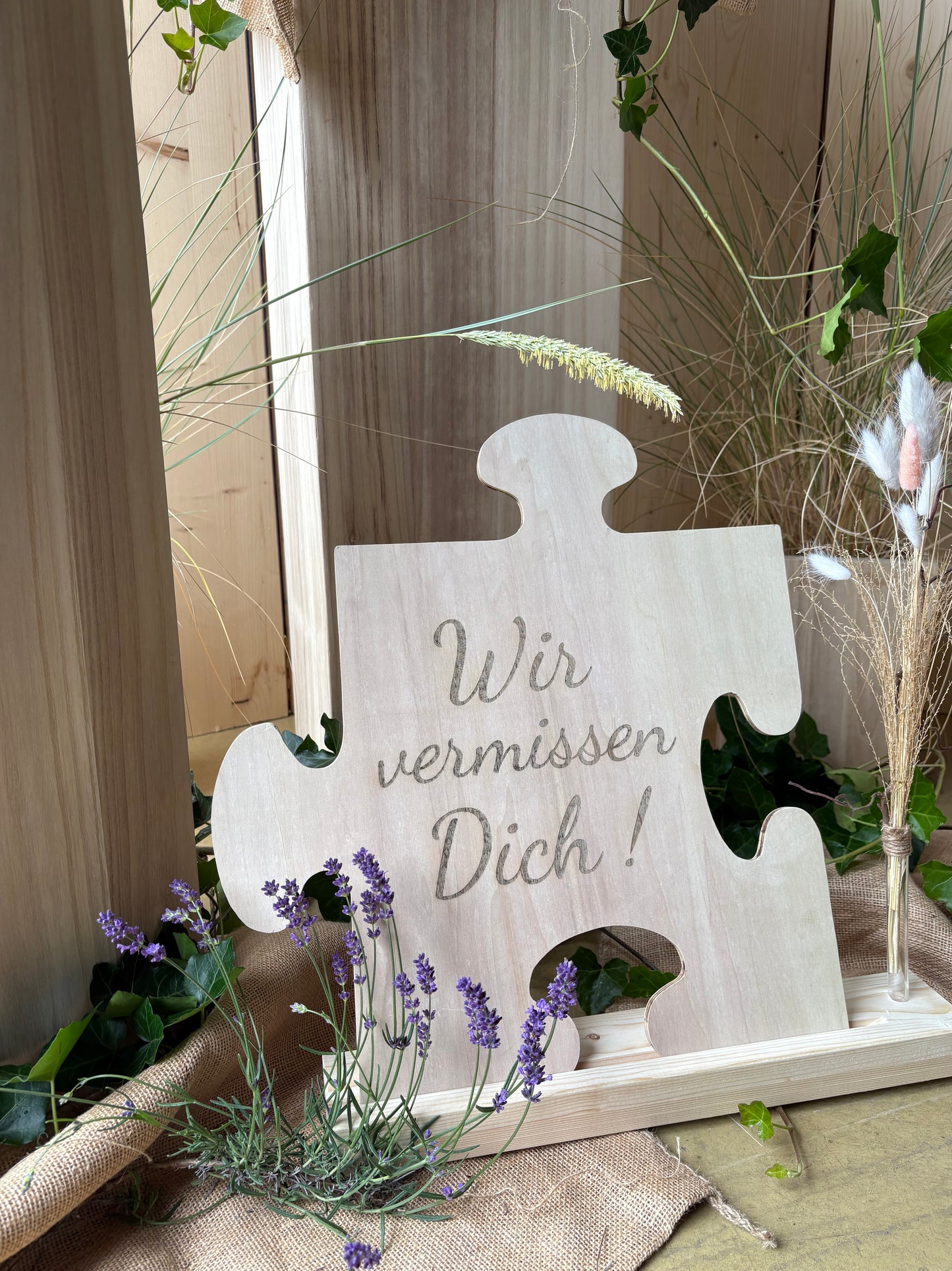 Dekorations- Puzzle groß Natur wendbar