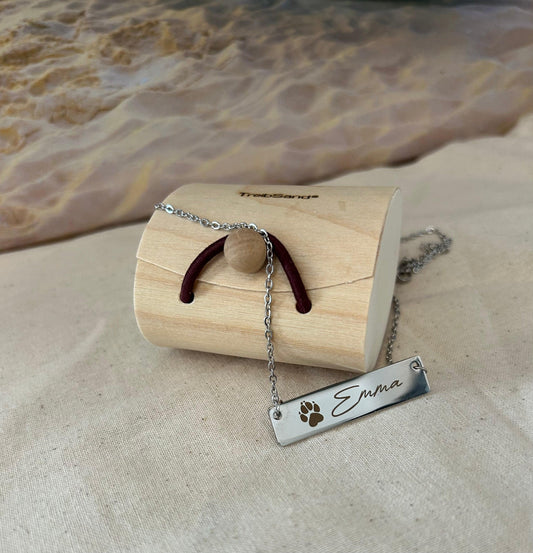 Schmuck- und Gedenkstück kleine Edelstahl Namenskette