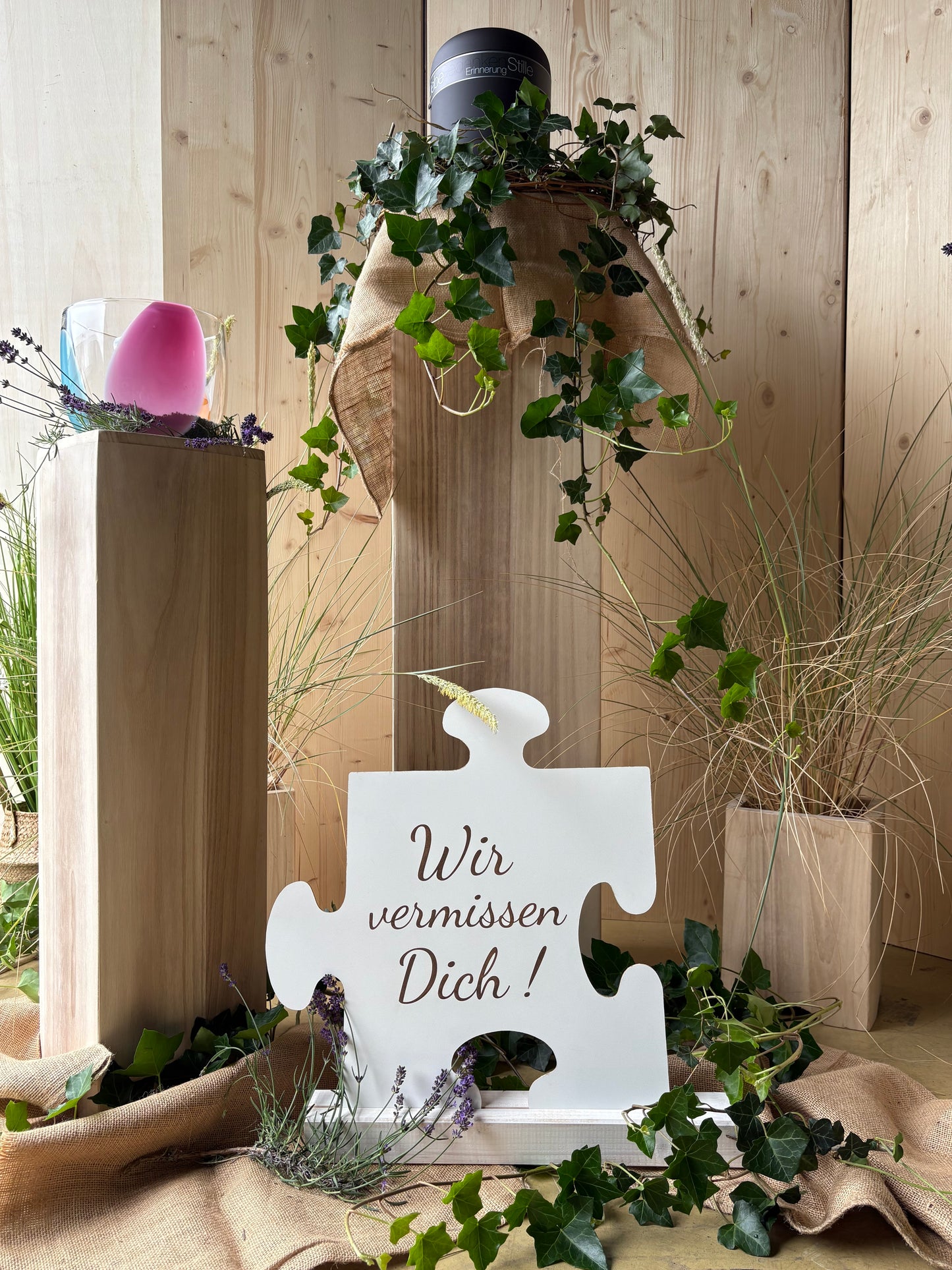 Dekoration zur Lebensfeier Puzzle groß 47cm