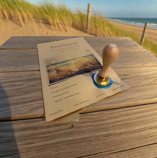 Verstreubestätigung TreibSand Dünentisch